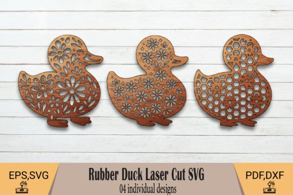 Adorable Rubber Duck Laser Cut SVG Designs for Crafts