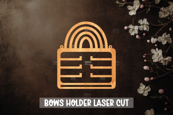 Bow Holder Wooden Nursery Laser Cut Design