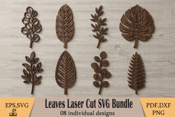Create Natural Elegance with the Leaves Laser Cut SVG Bundle