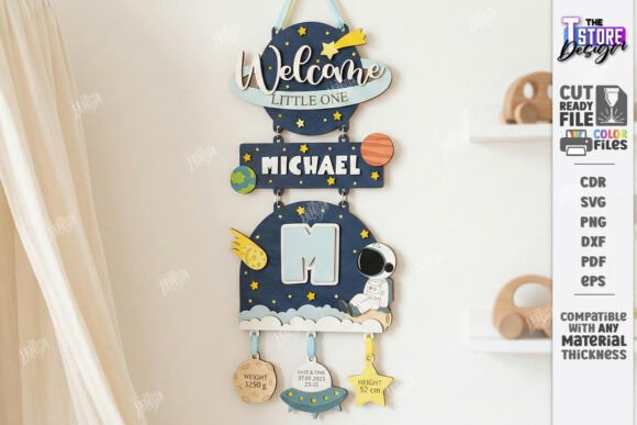 Create Unique 3D Nursery Wall Decor with Layered Laser Cut Designs