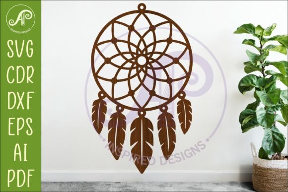Dreamcatcher Laser Cut File: Boho Wall Art Design