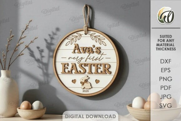 First Easter Laser Cut: Digital Design Files for Spring
