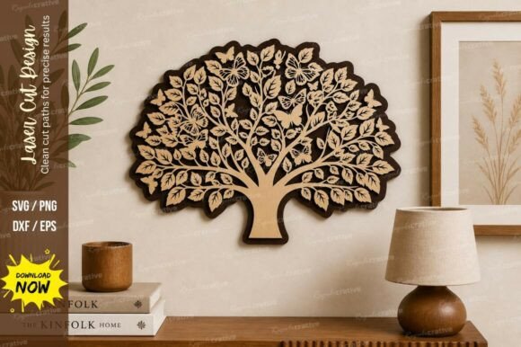 Tree of Life Wall Art Laser Cut Svg: Design & Cut